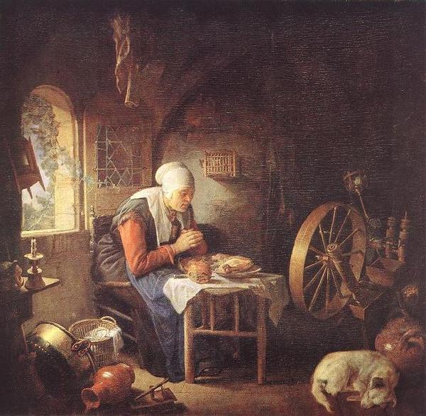 Gerard Dou The Prayer of the Spinner oil painting picture